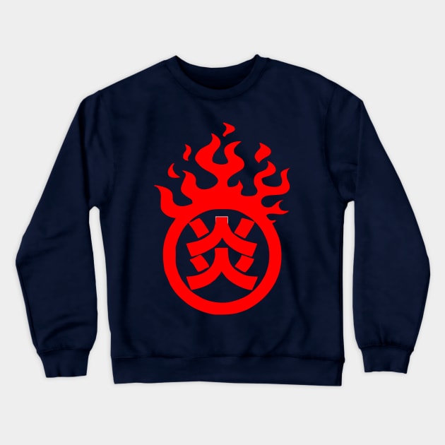 Flame Crewneck Sweatshirt by Bajingseng